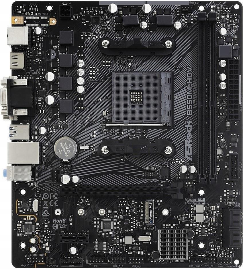 фото Материнська плата ASRock B550M-HDV 2