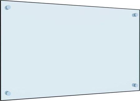 vidaXL Panel ochronny do kuchni biały szkło hartowane 70x40 cm
