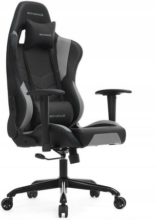 Krzesło gamingowe biurowe 53x52x132cm czarny+szary