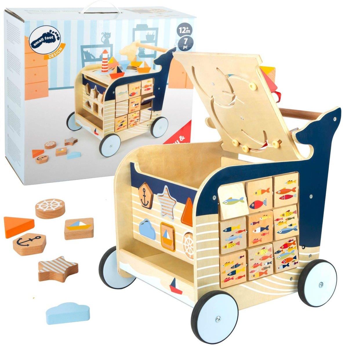 Small Foot Drewniany Edukacyjny Chodzik Pchacz Kostka Edukacyjna Sorter ...