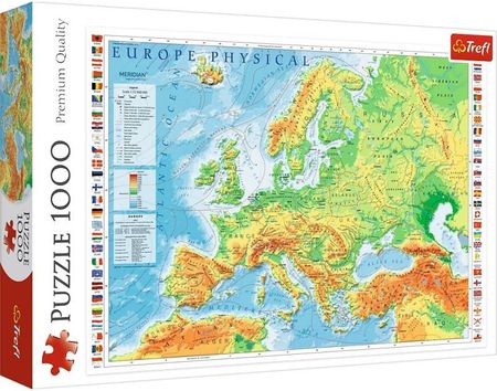 Trefl Puzzle 1000el. Mapa fizyczna Europy 10605