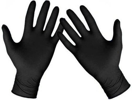 Rękawiczki Rękawice Nitrylowe Roz. M 100 Czarne