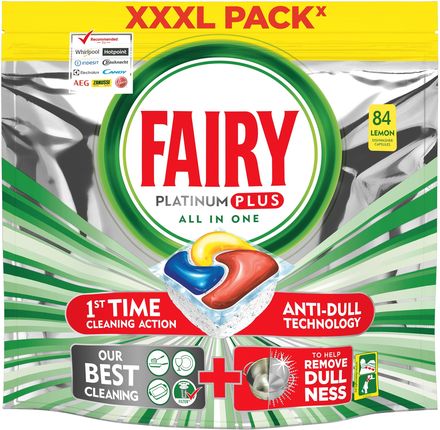 Fairy Platinum Plus 100 Tablettes Lave-Vaisselle All In One - 5x