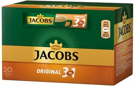 Jacobs Original 3in1 napój kawowy 20 saszetek