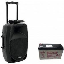 Zdjęcie Omnitronic Set MES-12BT2 + battery, mobilny system nagłośnienia - Alwernia