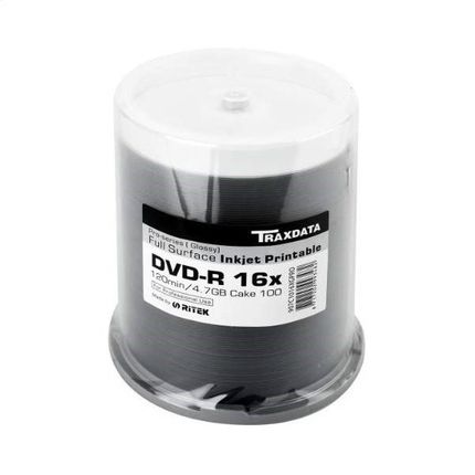 Traxdata Dvd-R 4,7Gb 16X Pro White Glossy Ink Ff Print C100 907C1016Xgpro
