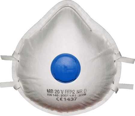 Mb Filter Ffp2 Maska Półmaska Przeciwpyłowa Z Zaworkiem Jednorazowa Certyfikowana