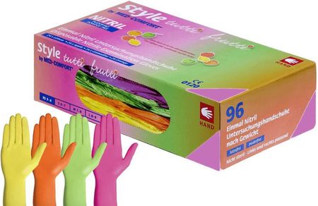Kolorowe rękawiczki nitrylowe 96 szt./op.