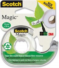 Zdjęcie Taśma biurowa ekologiczna SCOTCH® Magic™ (9-1920D), matowa, z dyspenserem, 19mm, 20m - Kościan