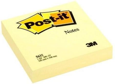 Post-It_ Bloczki 3M Post-It Xl 5635 100X100Mm Żółte 200K 70071088481