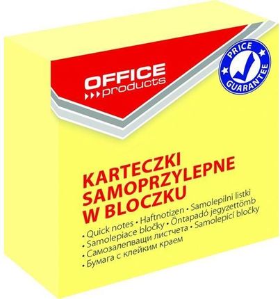 Office Products Karteczki Samop50X50Mm 1X400 Kartpastel Jasnożółta