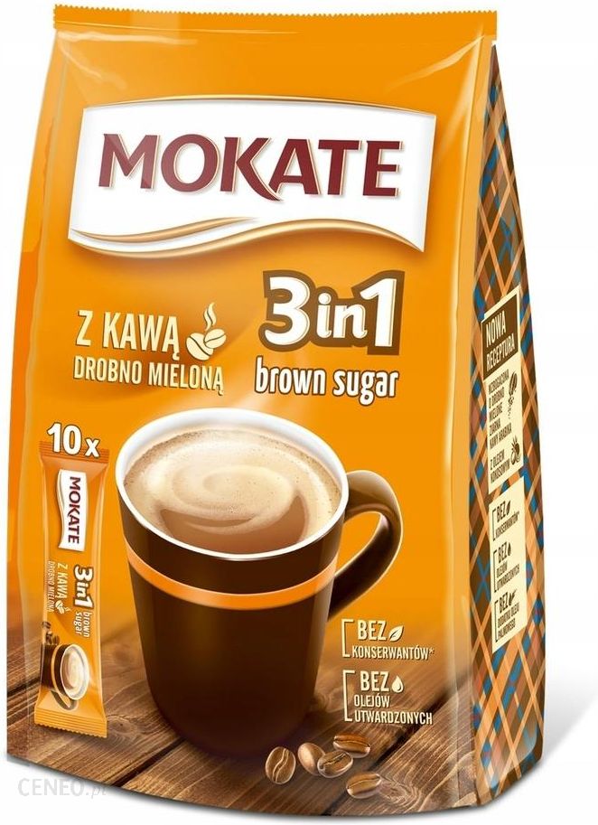 Kawa Mokate Brown Sugar 3w1 Napoj Kawowy 10x17g Ceny I Opinie Ceneo Pl