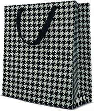 Zdjęcie Paw Torebka Prezentowa Medium Classic Design Szaro-Czarna - Ostrołęka