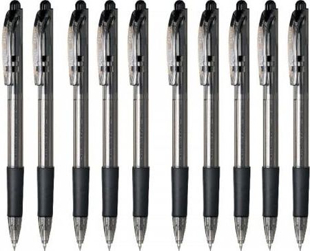Pentel Długopis Automatyczny Bk417 Wow Czarny 10 Sztuk