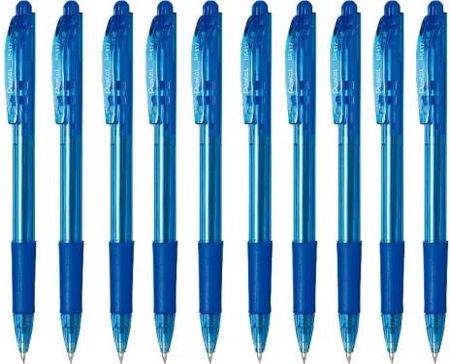 Pentel Długopis Automatyczny Bk417 Wow Niebieski 10 Sztuk