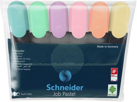 Schneider Zakreślacz Job Pastel 6 Kolorów 