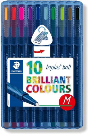 Długopis Triplus Ball M 10 Kol. W Etui Staedtle