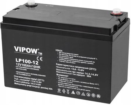 Akumulator żelowy Vipow 12V 100Ah
