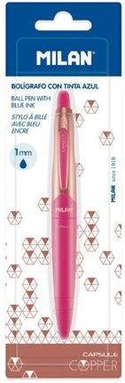 Milan Długopis Capsule Copper Pink Niebieski