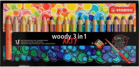 Kredki 3W1 18Kol Woody Arty Stabilo 880/18-1-20