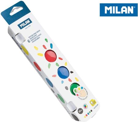 Farby Do Malowania Palcami 6 Kolorów X 25Ml Milan