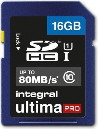 Integral Ultimapro SDHC 16gb 80mb/s Class 10