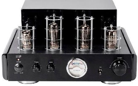 Monoprice 50 Watt Stereo Hybrid Tube Amplifier With Bluetooth & Line Output (133409)