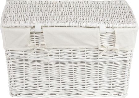 Koszoplotka Skrzynia Wiklinowa Biała Z Wyściółką Białą 520D 22cm  - zdjęcie 4