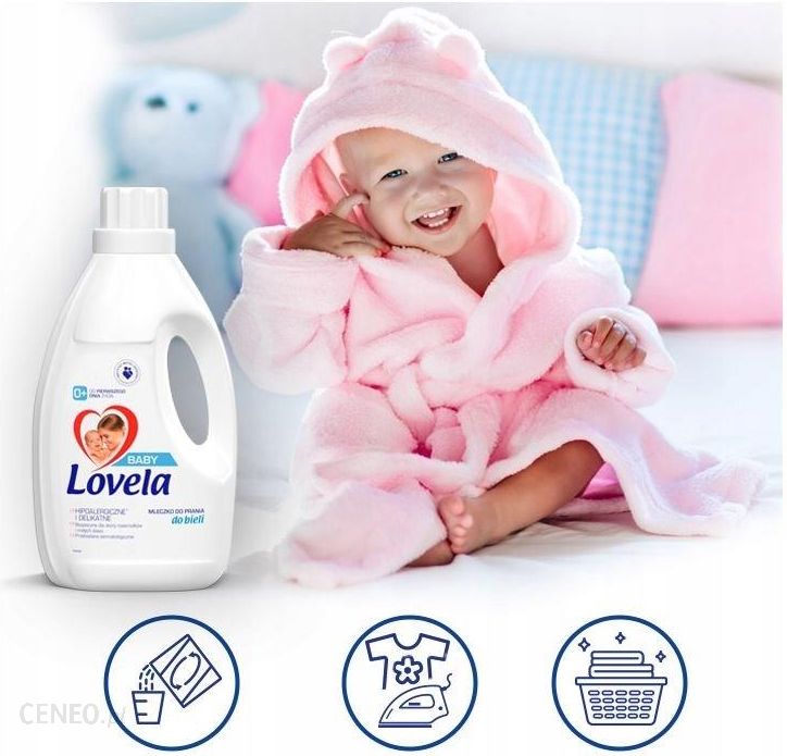 Lovela Baby hipoalergiczne mleczko do prania ubranek niemowlęcych i dziecięcych do bieli 2.9l