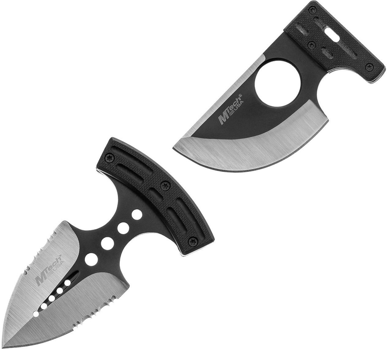 Master Cutlery Zestaw Dwóch Noży MTech Push Dagger Fixed Blade (Mt20