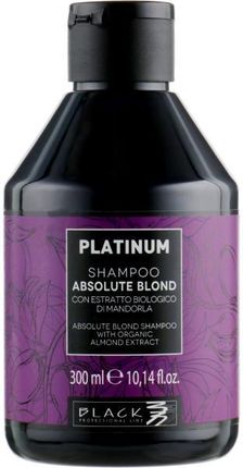 Black Professional Line Szampon Do Włosów Blond Z Organicznym Ekstraktem Z Migdałów Platinum Absolute Blond Shampoo 1000 ml