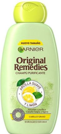Garnier Original Remedies Clay And Lemon Szampon Do Włosów Przetłuszczających Się Glinka I Cytryna 300 ml