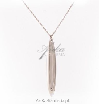 Ankabizuteria  Srebrny naszyjnik  długi sopel - elegancka biżuteria srebrna