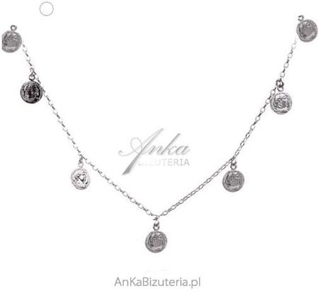 Ankabizuteria  Srebrny naszyjnik medaliony  - oryginalna biżuteria srebrna