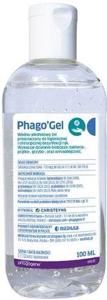 Medilab Phago'Gel 100 Ml Żel Do Dezynfekcji Rąk Higienicznej I Chirurgicznej