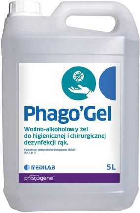 Medilab Phago'Gel Kanister 5L Żel Do Dezynfekcji Rąk Higienicznej I Chirurgicznej