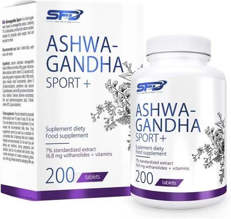Tabletki SFD Ashwagandha Sport+, 200 szt.