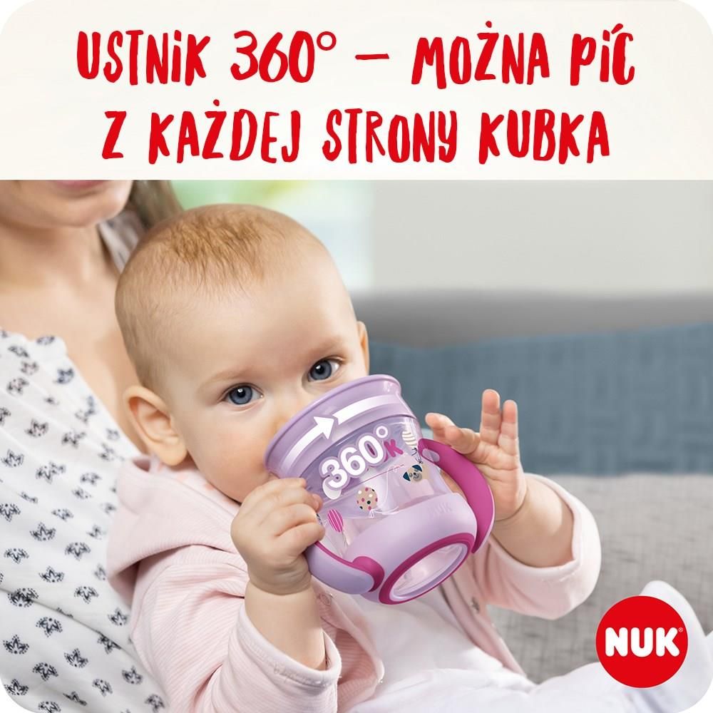 NUK Kubek niekapek Mini Magic Cup z ustnikiem 360° 160ml - Ceny i opinie 