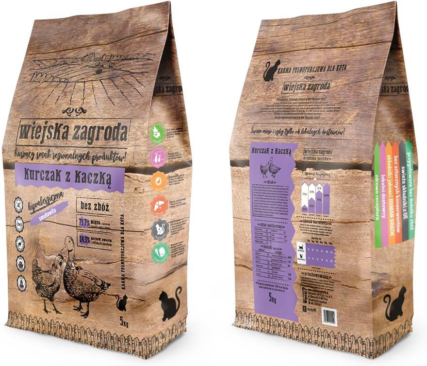 Wiejska Zagroda Kurczak z kaczką 5Kg - zdjęcie 1 Wiejska Zagroda Kurczak z kaczką 5Kg