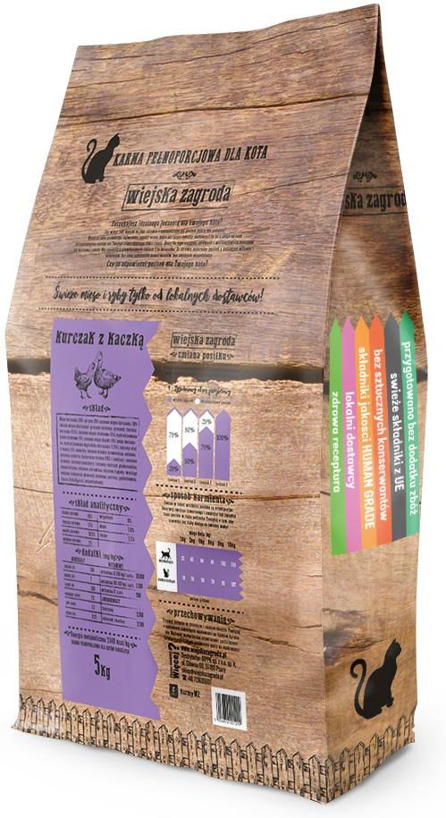 Wiejska Zagroda Kurczak z kaczką 5Kg - zdjęcie 2 Wiejska Zagroda Kurczak z kaczką 5Kg