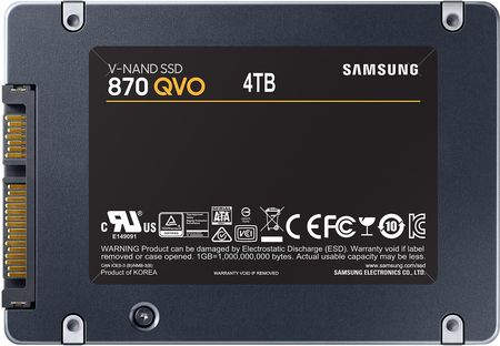 開店記念セール！ Dysk SSD Samsung 870 QVO 4TB (MZ77Q4T0BW) - Opinie i ceny na 外付けハードディスク・ドライブ