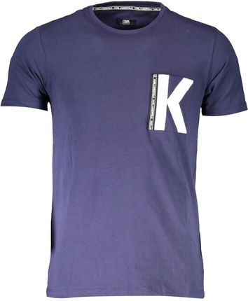 Koszulka Karl Lagerfeld KL19MTS01 Granatowa