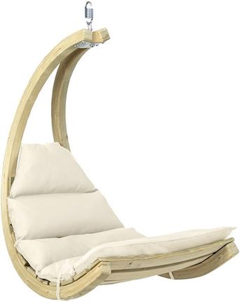 AMAZONAS Drewniany fotel hamakowy ecru Swing Chair