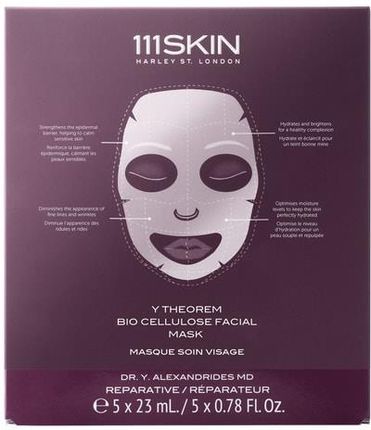 111 Skin Y Theorem Bio Cellulose Facial Mask Zestaw Box