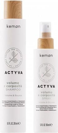 kemon Actyva Volume e Corposita zestaw dodający objętości do włosów cienkich szampon 250ml + fluid 150ml