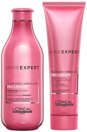 L'Oreal Pro Longer zestaw pogrubiający końce włosów szampon 300ml + krem 150ml
