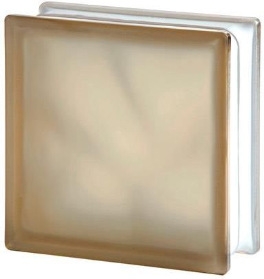 Seves Basic Pustak Szklany Wave Brown Sahara E60 1919/8 Luksfer Brązowy Satynowany Jednostronnie