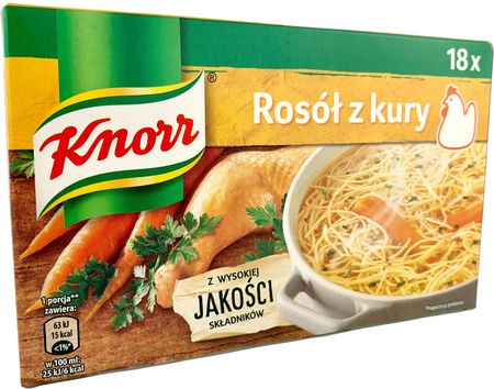 Knorr Kostki Bulionowe Rosół Z Kury Bulion 18szt