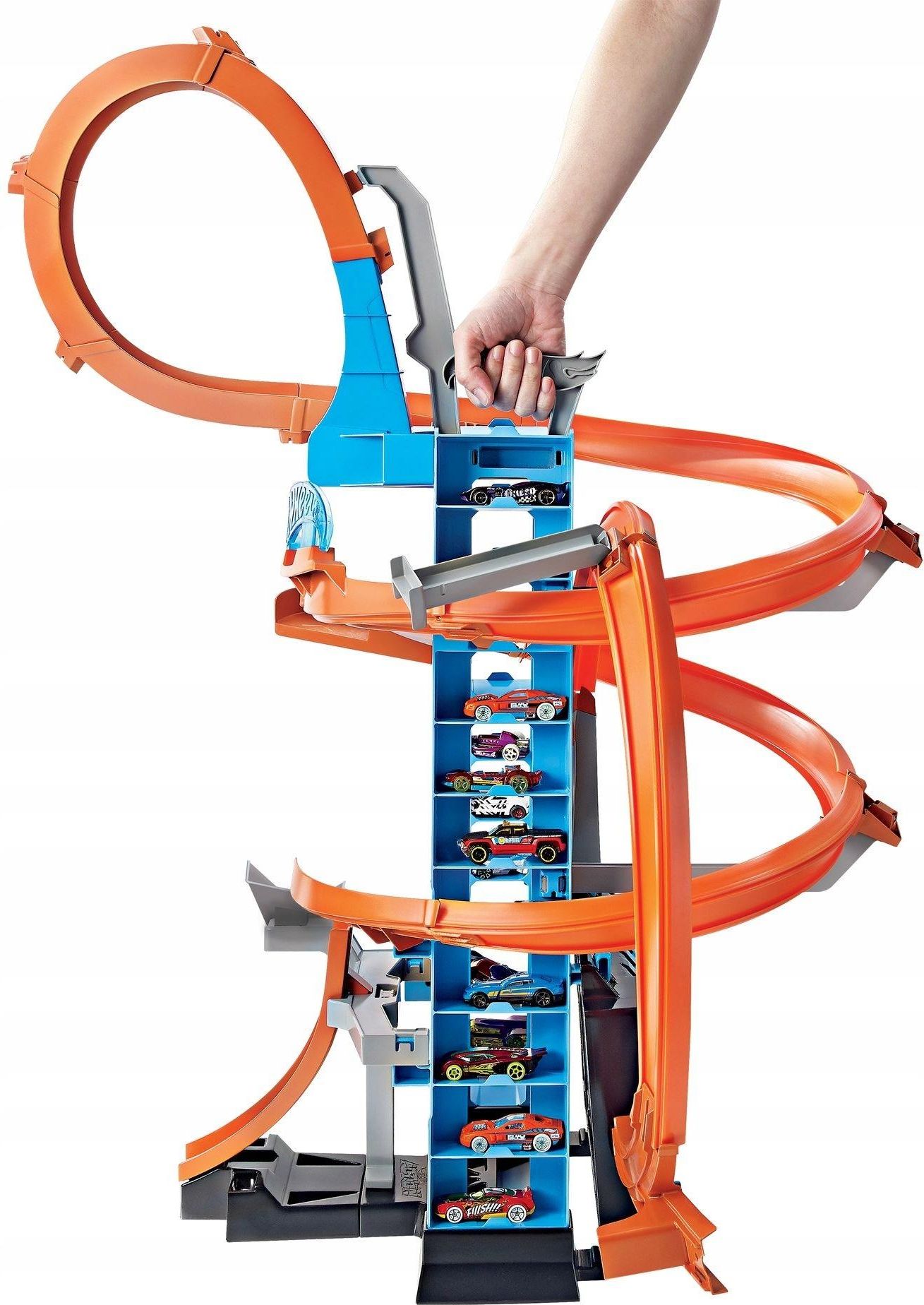 Hot Wheels Wieża Podniebne Kraksy- GJM76 - zdjęcie 4 Hot Wheels Wieża Podniebne Kraksy- GJM76