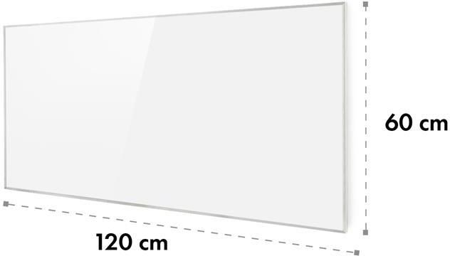 Klarstein Wonderwall Smart Grzejnik Na Podczerwień 60X120Cm 720W Tygodniowy Timer Ip24 Biały